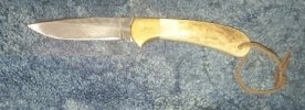 Buck 110 feather damascus blade 113.jpeg