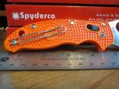 Spyderco C101POR2 Manix 2 Orange CPM-S90V $245 (8).JPG