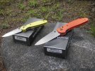 knife folder Benchmade Ritter mini and full Griptiian NIB on boxes.jpg knife folder Benchmade Ritter mini and full Griptiian NIB on boxes.jpg