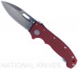 DEMKO KNIVES AD-20 SPEAR POINT STONEWASH MAGNACUT BLADE RED G-10 1.jpg