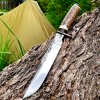 Hunting Knife, Handmade Knife, Hunting Bowie Knife, Knife with Sheath, Hunting Knife Custom, H...jpg