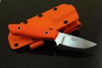 handmade drop point utility  edc kydex orange 1.jpg