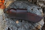 Custom Curly Maple All-Round Belt Knife - in Horizontal Sheath.jpg