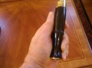 20 inch 28 oz Sirupate by Amtrak Horn handle white feathering.jpg 20 inch 28 oz Sirupate by Amtrak Horn handle white feathering.jpg