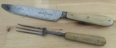 Butler Victorian Table Knife & Forbuck Fork.JPG