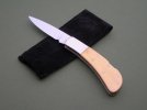 Crawford Lockback 2.75-in blade Ivory Handles #110 Open Obverse on Pouch.jpg
