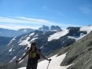 Exhausted Sharon in Goat Rocks PCT 2003.jpg