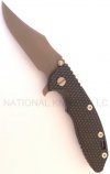 RICK HINDERER KNIVES 3.5 XM-18 BOWIE FLIPPER FOLDING POCKET KNIFE FLAT DARK EARTH DLC S35VN STAI.jpg