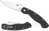 SPYDERCO MILITARY C36CFP52100 SPRINT RUN FOLDING POCKET KNIFE 52100 STEEL PLAIN EDGE BLADE BLACK.jpg