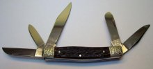 Fight'N Rooster 5 Blade Redbone Stockman Pileside.jpg