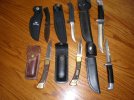 Buck knife lot for sale 001.JPG