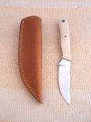 Knife Hunter #182 Bird Trout 01 steel Ivry Mcrta Sheath w.jpg