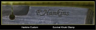 Hankins Custom                        Survival Khukri Stamp (Framed).JPG