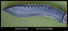Hankins Custom                Survival Khukri Blade (Framed).jpg