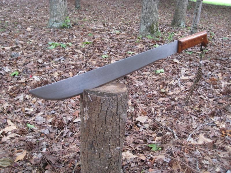 Custom made Heavy duty D2 fixed blade chopper/ machete knife 17